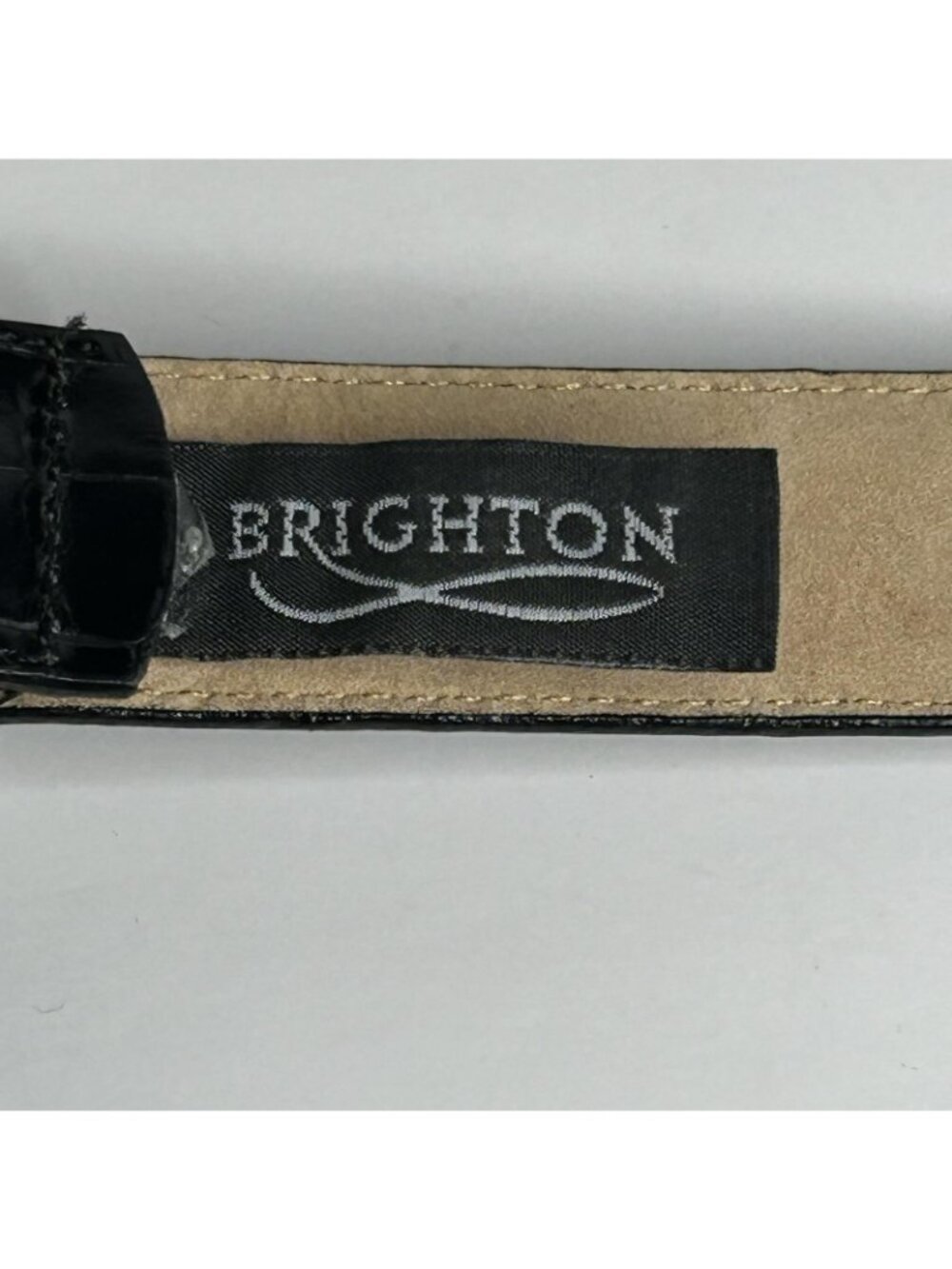 Brighton Belt Womens Large Black Leather Silver Western Concho Buckle 24703 - Picture 6 of 14